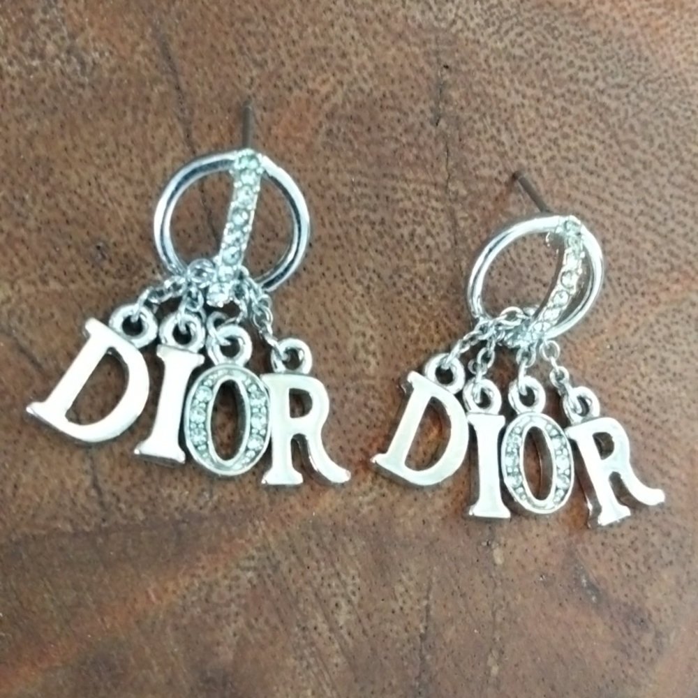 Christian Dior Mini Charm Earrings Authentic